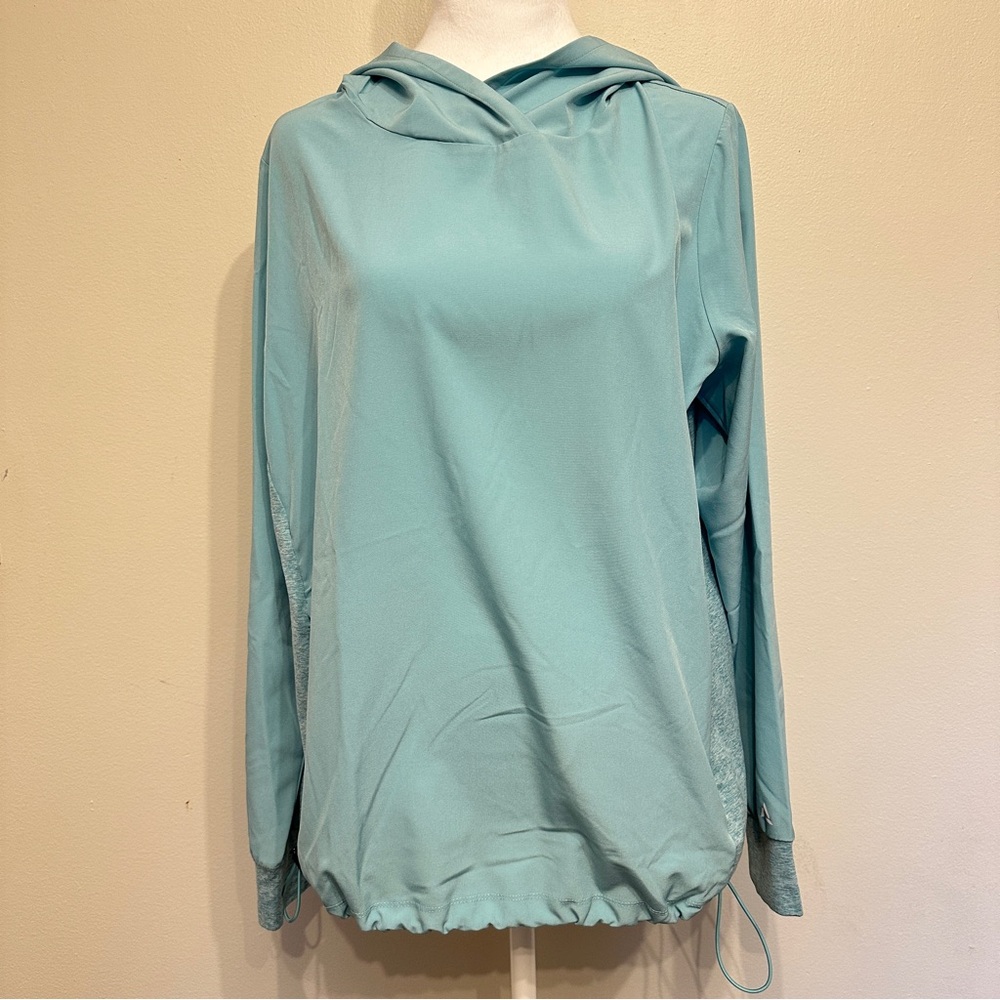 AnyBody QVC Ultralight Quick Dry Luxe Hooded Pullover - Women's M